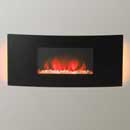 Apex Mirage Curved Widescreen Deluxe Hang on the Wall Electric Fire